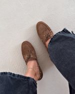 کالج چرم قهوه ای 228 - Image 2