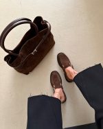 کالج چرم دوخت دار قهوه ای 2018 - Image 3