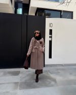 پالتو بلند شیر کاکائویی